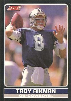 1990 Score - Young Superstars #8 Troy Aikman Front