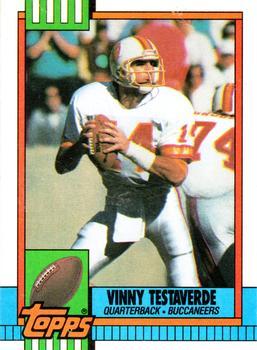 1990 Topps - Collector's Edition (Tiffany) #407 Vinny Testaverde Front