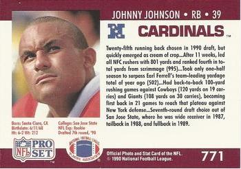 1990-91 Pro Set Pro Bowl 106 #771 Johnny Johnson Back