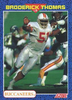 1991 Score - Young Superstars #28 Broderick Thomas Front