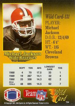1991 Wild Card - 20 Stripe #131 Michael Jackson Back