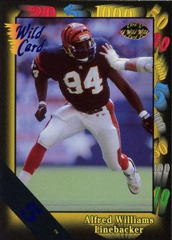 1991 Wild Card - 5 Stripe #84 Alfred Williams Front