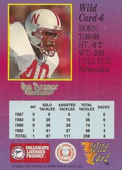 1991 Wild Card Draft - 10 Stripe #6 Pat Tyrance Back