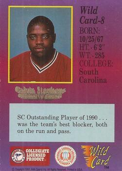 1991 Wild Card Draft - 10 Stripe #8 Calvin Stephens Back