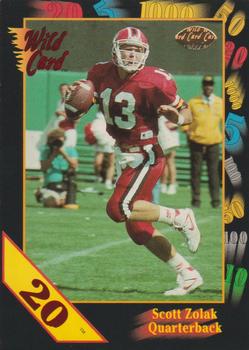 1991 Wild Card Draft - 20 Stripe #151 Scott Zolak Front
