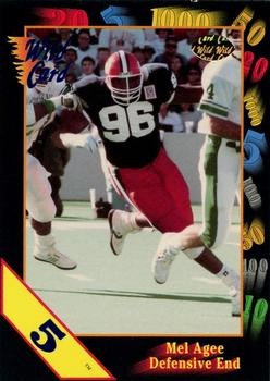 1991 Wild Card Draft - 5 Stripe #29 Mel Agee Front
