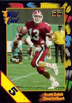 1991 Wild Card Draft - 5 Stripe #151 Scott Zolak Front