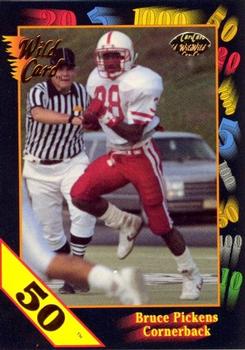 1991 Wild Card Draft - 50 Stripe #46 Bruce Pickens Front