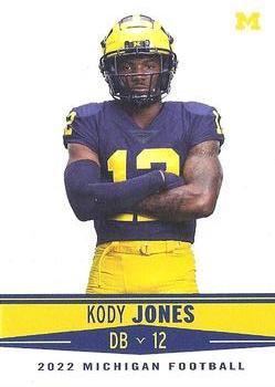 2022 Valiant Michigan Wolverines #121 Kody Jones Front