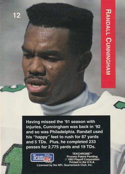 1993 Playoff #12 Randall Cunningham Back