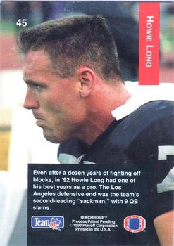1993 Playoff #45 Howie Long Back