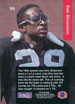 1993 Playoff #94 Eric Dickerson Back