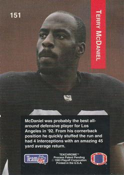 1993 Playoff #151 Terry McDaniel Back