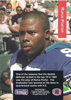 1993 Playoff #261 Rufus Porter Back