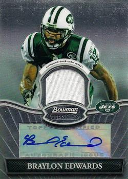 2010 Bowman Sterling #BSAR-BE Braylon Edwards  Front