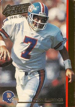 1992 Action Packed - 24-Kt. Gold #11G John Elway Front