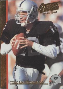 1992 Action Packed - 24-Kt. Gold #22G Todd Marinovich Front