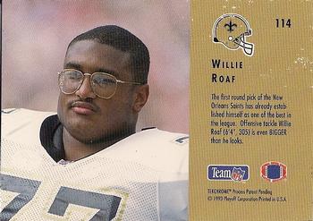 1993 Playoff Contenders #114 Willie Roaf Back