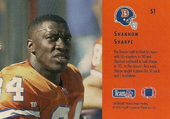 1993 Playoff Contenders #51 Shannon Sharpe Back