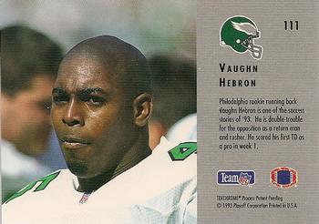 1993 Playoff Contenders #111 Vaughn Hebron Back