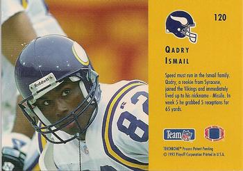 1993 Playoff Contenders #120 Qadry Ismail Back
