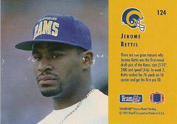 1993 Playoff Contenders #124 Jerome Bettis Back