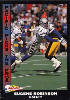 1992 Pacific - Pacific Picks the Pros Silver #18 Eugene Robinson Front