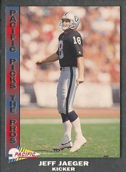 1992 Pacific - Pacific Picks the Pros Silver #22 Jeff Jaeger Front