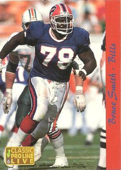 1993 Pro Line Live #18 Bruce Smith Front