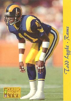 1993 Pro Line Live #142 Todd Lyght Front