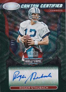 2022 Panini Certified - Canton Certified Signatures Green Etch #CCS-RS Roger Staubach Front