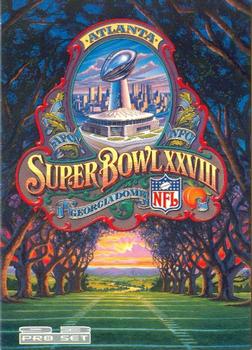 1993 Pro Set #29 Super Bowl XXVIII Logo Front