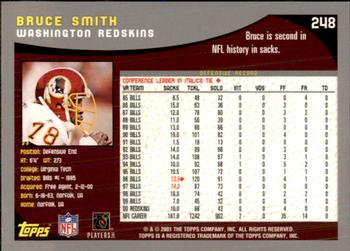 2001 Topps - Topps Collection #248 Bruce Smith Back