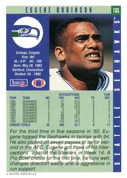 1993 Score #165 Eugene Robinson Back