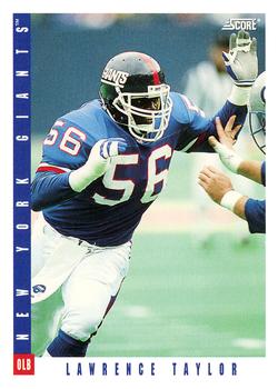 1993 Score #435 Lawrence Taylor Front