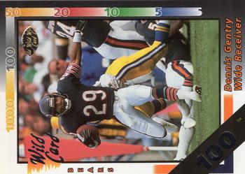 1992 Wild Card - 100 Stripe #143 Dennis Gentry Front