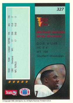 1992 Wild Card - 20 Stripe #327 Michael Jackson Back