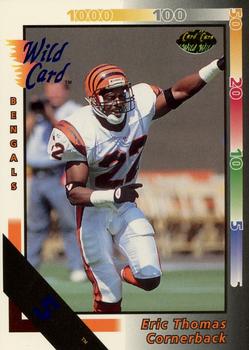 1992 Wild Card - 5 Stripe #429 Eric Thomas Front