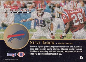1993 Score - Dream Team #15 Steve Tasker Back