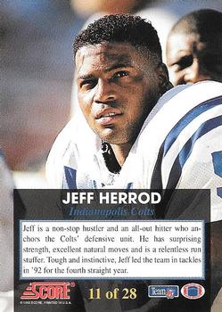 1993 Score - The Franchise #11 Jeff Herrod Back