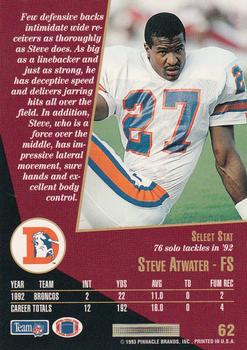 1993 Select #62 Steve Atwater Back