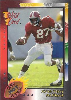 1992 Wild Card - Red Hot Rookies Silver #7 Siran Stacy Front