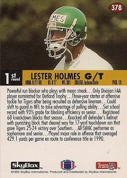 1993 SkyBox Impact #378 Lester Holmes Back