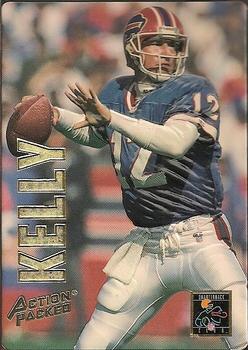 1993 Action Packed - Quarterback Club Braille #8B Jim Kelly Front