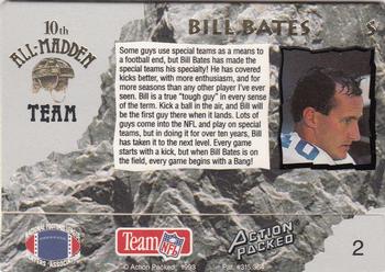 1993 Action Packed All-Madden #2 Bill Bates Back