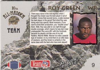 1993 Action Packed All-Madden #9 Roy Green Back