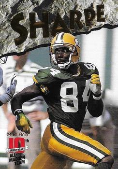 1993 Action Packed All-Madden - 24K Gold #9G Sterling Sharpe Front