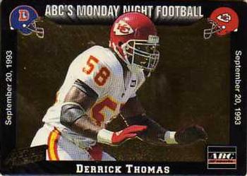 1993 Action Packed Monday Night Football #12 Derrick Thomas Front