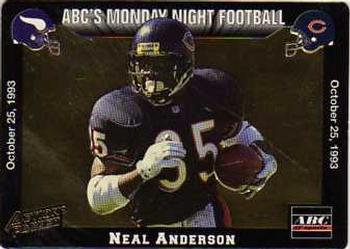 1993 Action Packed Monday Night Football #33 Neal Anderson Front