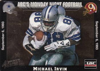1993 Action Packed Monday Night Football #1 Michael Irvin Front